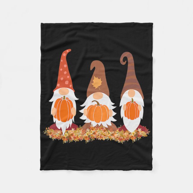 Herbstgomes und Herbstspenden lassen Niedliche gra Fleecedecke (Vorderseite)