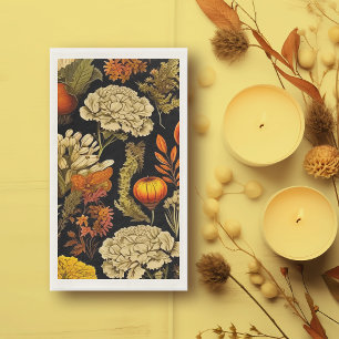 Herbstgotische Blumenhandtücher Serviette