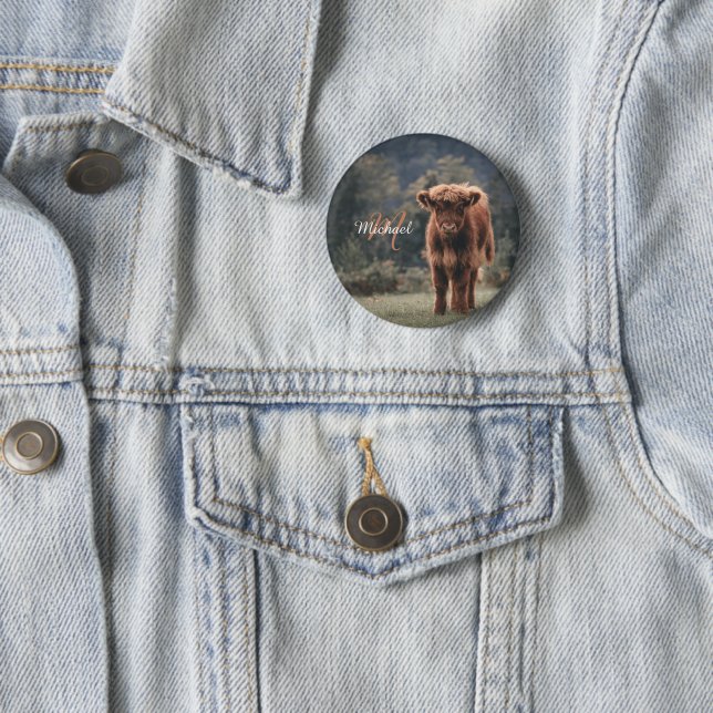 Herbstgras-Monogramm für Höllenkälber Button (Beispiel)