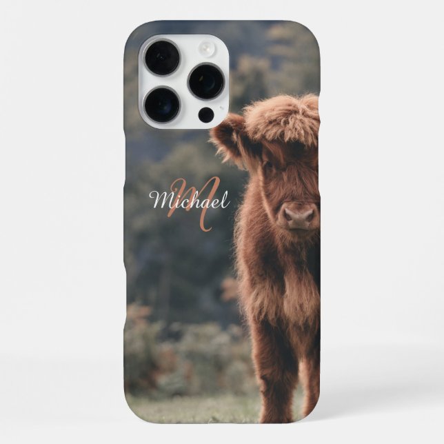 Herbstgras-Monogramm für Höllenkälber iPhone 16 Pro Max Hülle (Rückseite)