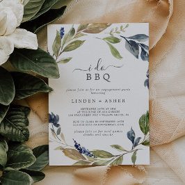 Herbstgrün I GRILLEN Engagement Party Einladung
