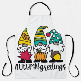 Herbstgrüße GNOMES Schürze