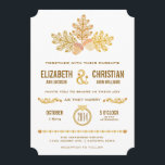 Herbstgutschriften und Blätter für Hochzeiten II Einladung<br><div class="desc">Moderne Blätter und Akkorde aus lackierter Eiche schmücken diese rustikale Hochzeit im Herbst. Einfach mit Ihrem eigenen Text anpassen. Matching uAwg verfügbar. Bitte Karo in meinem Laden für mehr so. Original Illustration von pj_design.com</div>
