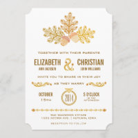 Herbstgutschriften und Blätter für Hochzeiten II