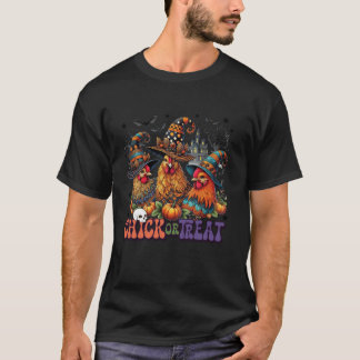 HerbstHalloween-Hühnerhausküken oder Leckerei T-Shirt