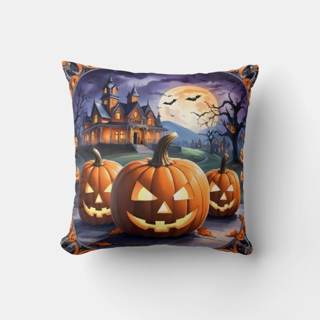 HerbstHalloween Populärkultur Kissen (Vorderseite)