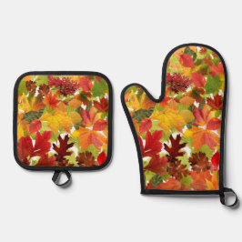 HerbstHerbstlaube Ofenhandschuh & Topflappen-Set