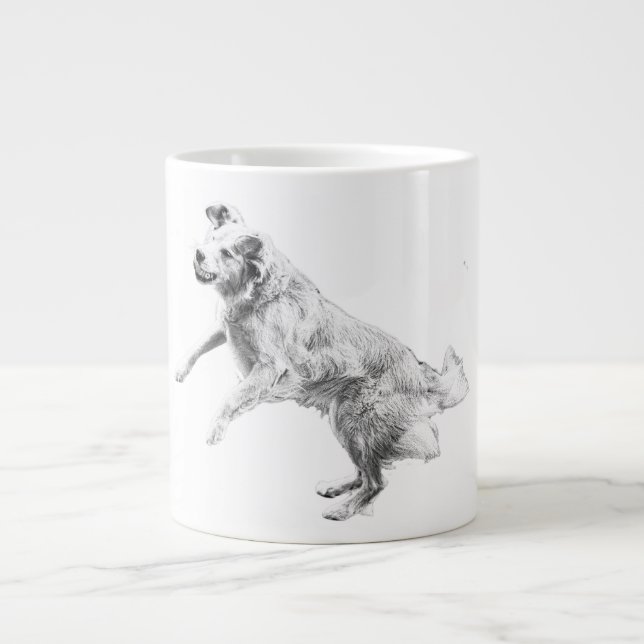 Herbsthimmel, flatternder Geist Jumbo-Tasse (Vorderseite)