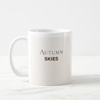 Herbsthimmel-Tasse | Minimalistische Herbst-Kaffee Kaffeetasse