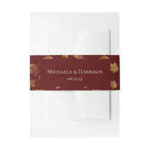 Herbsthochzeit in Burgund und Gold-Leaf