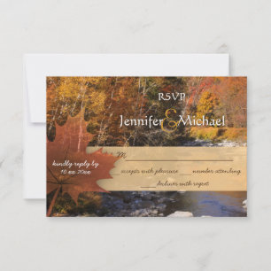 Herbsthochzeit RSVP Karte