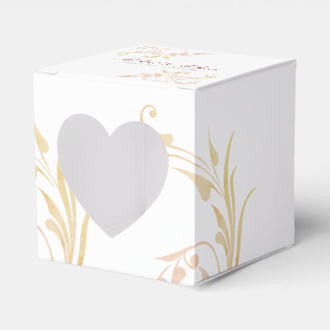 Herbsthochzeit Swirl Geschenkschachtel (Vorderseite)