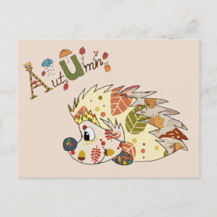 Herbstigel Postkarte