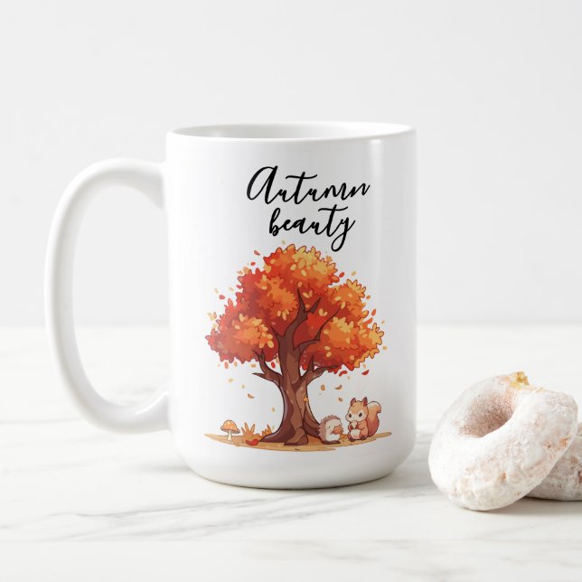 Herbstkaffee-Tasse Kaffeetasse (Mit Donut)
