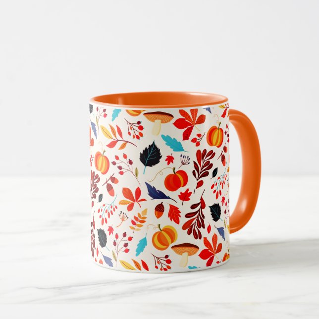 Herbstkaffee-Tasse Tasse (VorderseiteRechts)