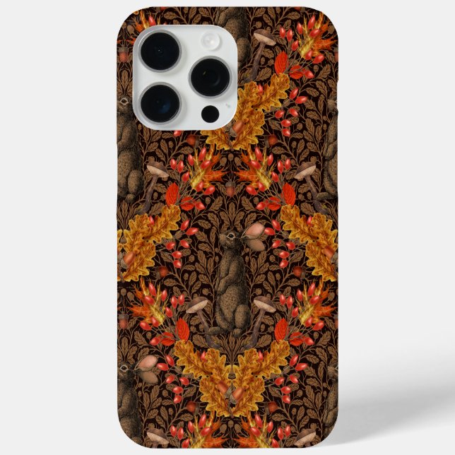 Herbstkaninchen auf braun Case-Mate iPhone hülle (Rückseite)