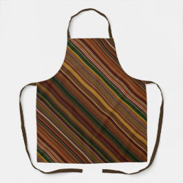 Herbstkanopie, braun und grüner Streifen Schürze
