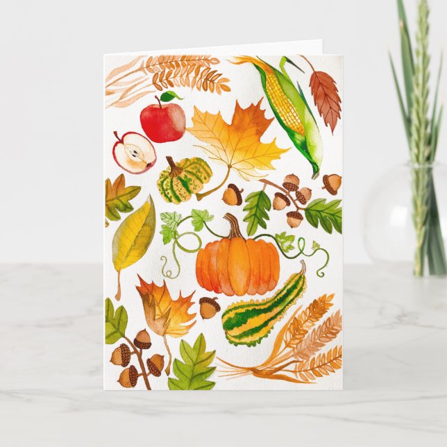 Herbstkarte für Wohltätigkeit Karte (Vorderseite)