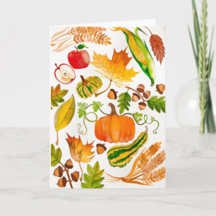 Herbstkarte für Wohltätigkeit Karte