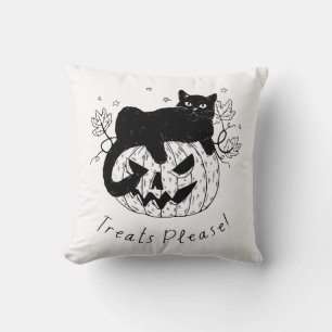 Herbstkatze Halloween Lauf Kissen