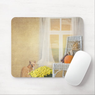 Herbstkatze Mousepad