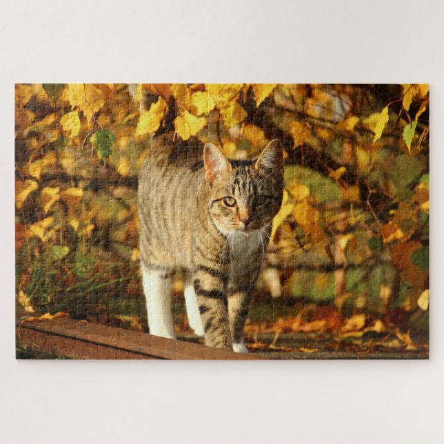 Herbstkatzenpuzzle (Horizontal)