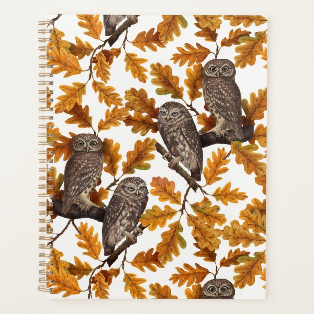 Herbstkauz auf Baumwolle weiß Planer (Vorderseite)