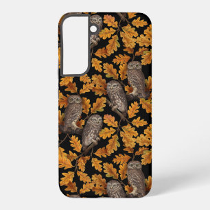 Herbstkauz auf schwarz samsung galaxy hülle