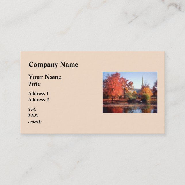 Herbstkirche Visitenkarte (Vorderseite)