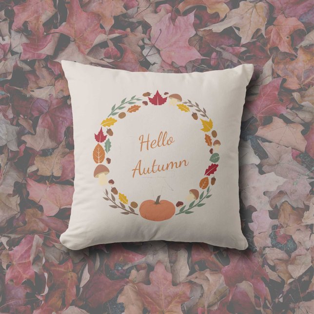 Herbstkissen Kissen (Autumn Wreath Pillow)