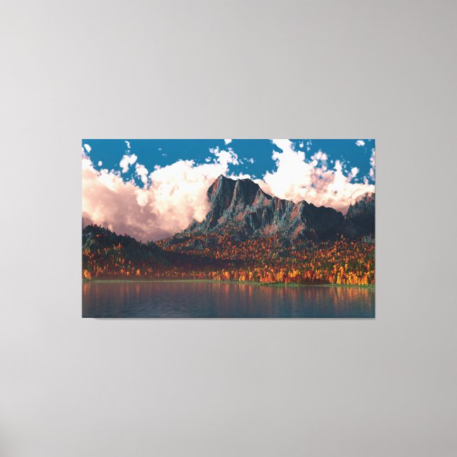 Herbstklippen (Triptych) Leinwanddruck (Vorderseite)