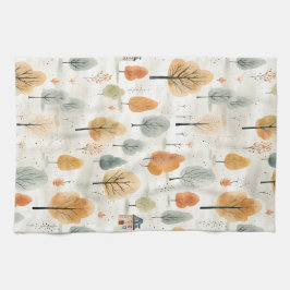 Herbstknackung Luft Nahtloses Muster Geschirrtuch