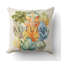 Herbstknusprige Blätter Kissen - Gemütlicher Fall 