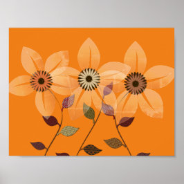 Herbstkollektion Abstraktes Herbstkollektiv Poster