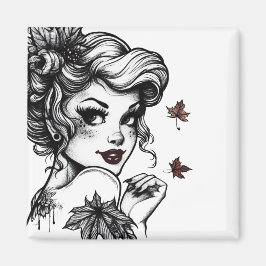 Herbstkönigin Magnet