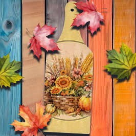 Herbstkorb, Blume, Pumpkins, Maispaddel Schneidebrett