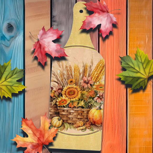 Herbstkorb, Blume, Pumpkins, Maispaddel Schneidebrett (Von Creator hochgeladen)
