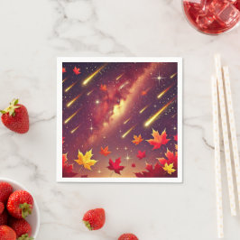 Herbstkosmische Meteordusche von Napkins Serviette