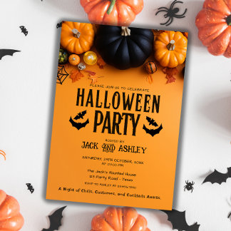 Herbstkostüm Party Pumpween Einladung