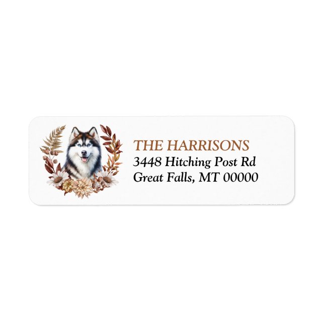 Herbstkranz des Siberischen Husky (Vorne)