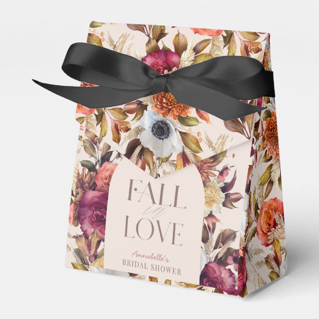 Herbstkreide Liebe Rosa Brautparty Geschenkschachtel (Vorderseite)