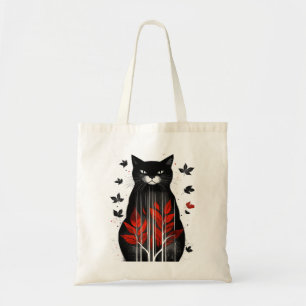 Herbstkunstkatze Tragetasche
