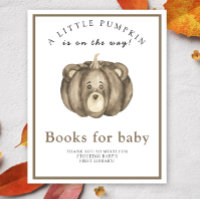 Herbstkürbis Babyduschbücher für Säuglinge