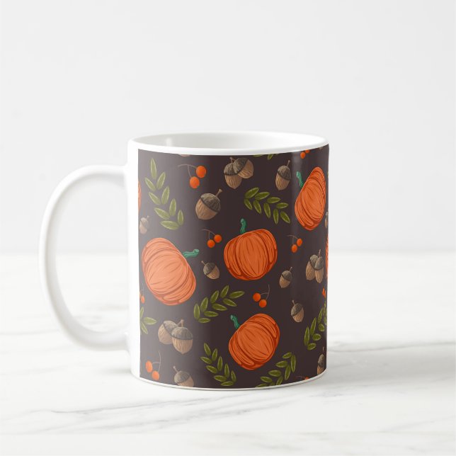 Herbstkürbis Kaffeetasse (Links)