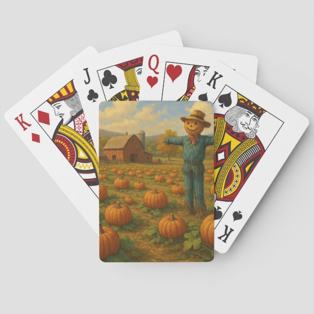 Herbstkürbis Spielkarten (Rückseite)