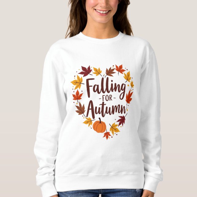Herbstkürbis Sweatshirt (Vorderseite)