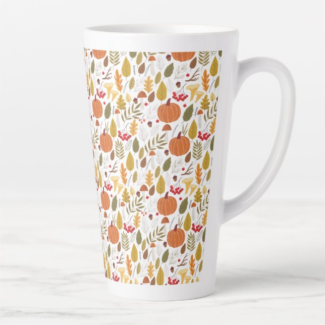Herbstkürbismuster Milchtasse (Rechts)