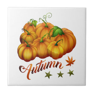 Herbstkürbisse fliese