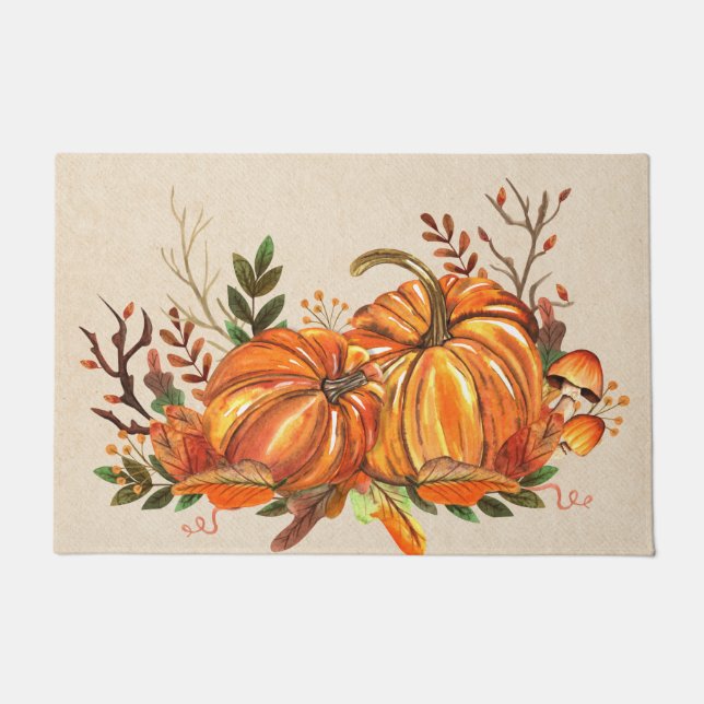 Herbstkürbisse Fußmatte (Vorderseite)