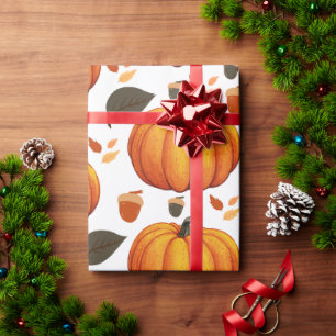 Herbstkürbisse Geschenkpapier